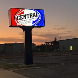 new central sign